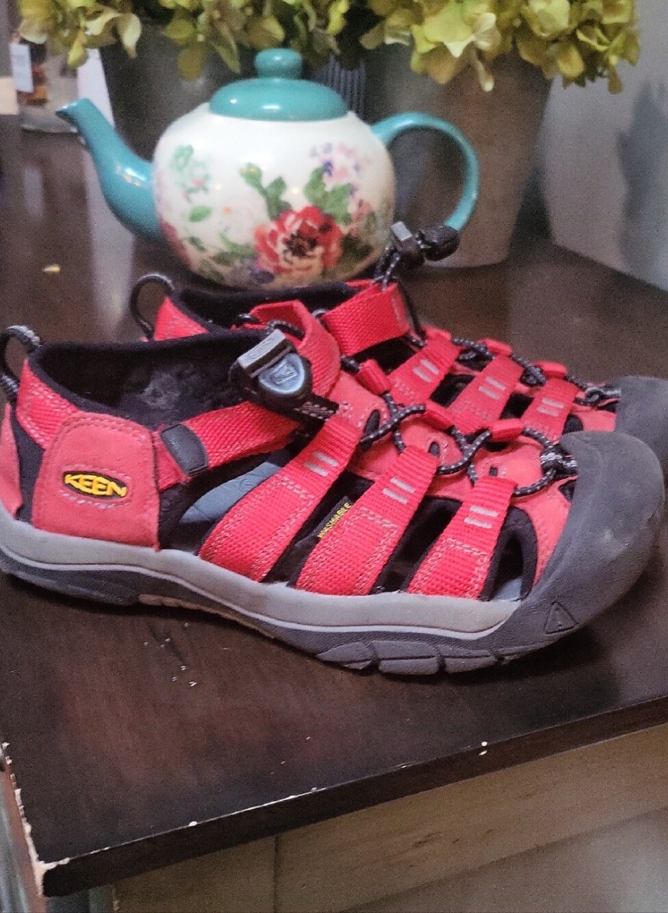 Keen Kids Red Closed-Toe Water Sandals